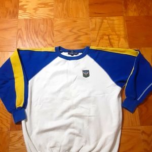 Vintage polo Ralph 90's kid's size unicrest multicolor sweatshirt Large.